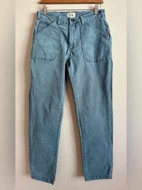 Marine Layer Carpenter Utility Pants Women Sz 30 Blue Gray Outdoors Granola Girl